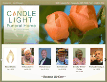 Tablet Screenshot of candlelightfuneralhome.com